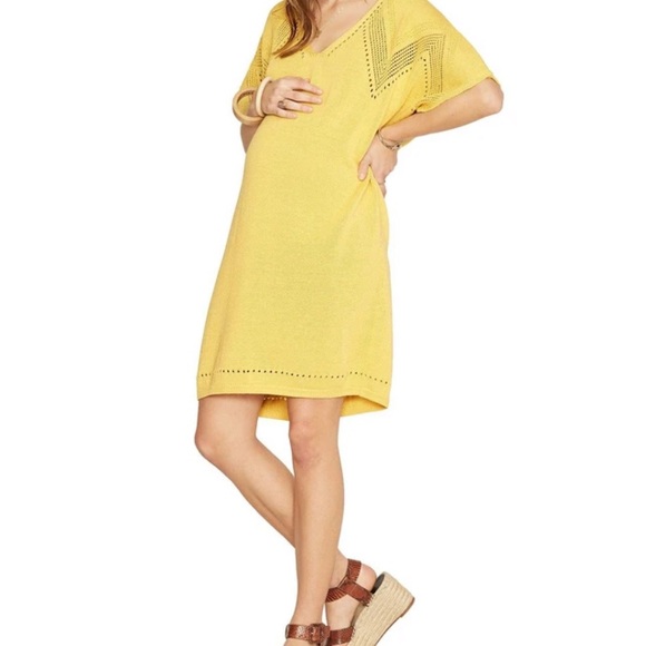 Hatch Dresses & Skirts - Hatch The Alison dress yellow knit dress